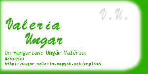 valeria ungar business card
